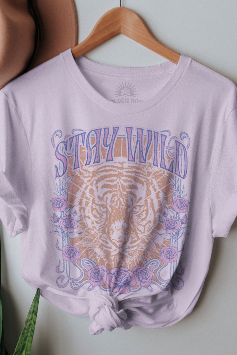 Oversize Stay Wild Tee,Tops,Graphic T-shirts, GRAPHIC TEE, GRAPHIC TEES- DEFIANT