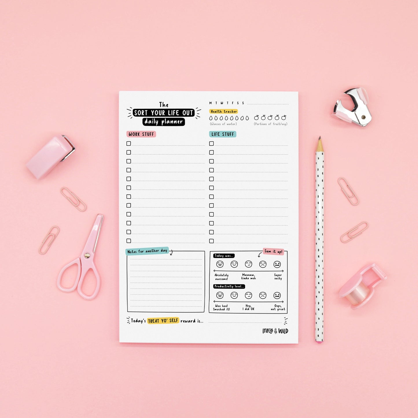 Planner Notepad,,NOTEPAD, OFFICE, PLANNER, STATIONARY- DEFIANT