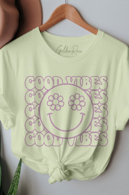 Oversize Good Vibes Tee,Tops,Graphic T-shirts, GRAPHIC TEE, GRAPHIC TEES- DEFIANT