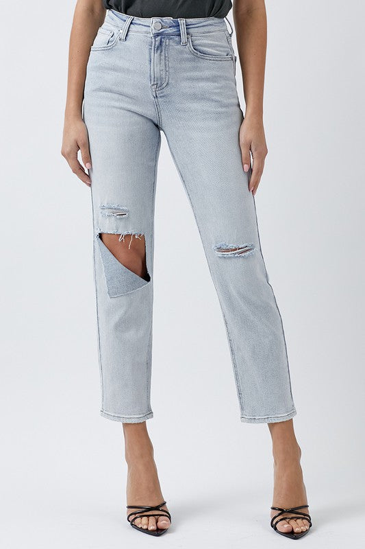 Must Have Denim,Bottoms,DENIM, DISTRESSED, HIGH WAISTED- DEFIANT