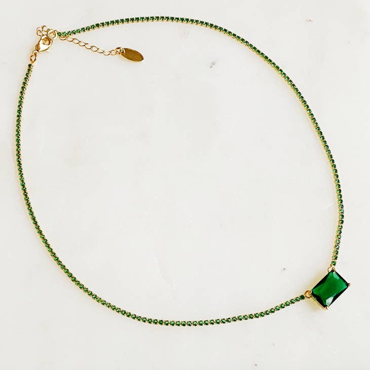 Precious Pendant Tennis Necklace,Necklaces,Faire, Jan23- DEFIANT