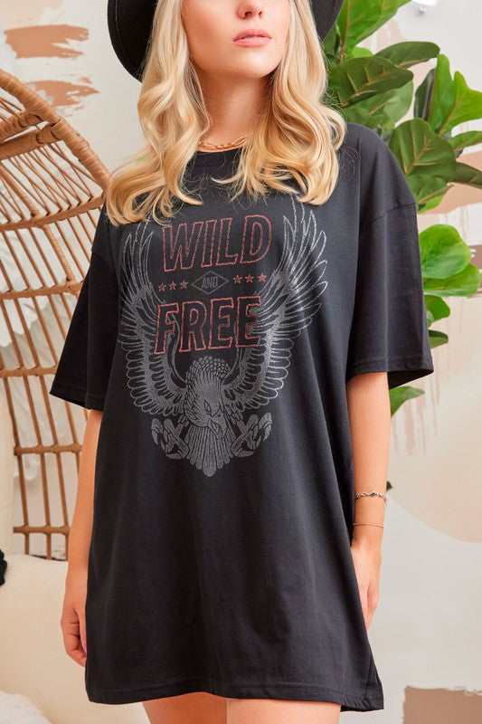 Oversize Eagle Tee,Tops,GRAPHIC TEE, GRAPHIC TEES, OVERSIZE- DEFIANT